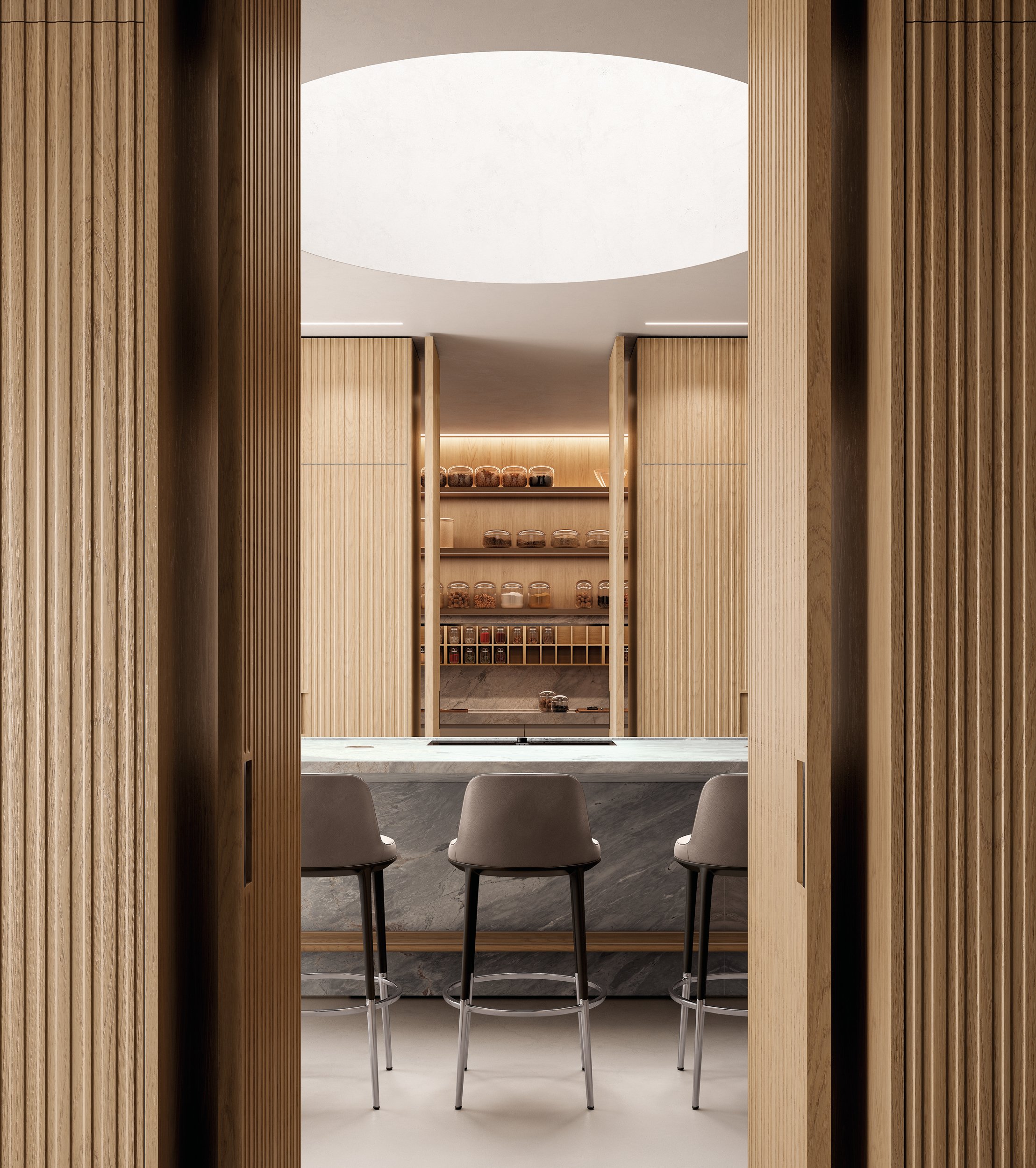 Arclinea-Lignum et Lapis-Frame Door System-11